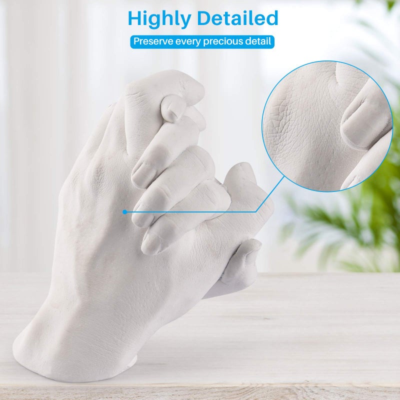 Godora Hands Casting Kit  DIY Plaster Statue Molding Kit & Hand Casting Kits for 2 Adult  Wedding  Friends  Anniversary  Hand Hold Casting Kit for Holiday Activities and Perfect for Couple Gift Ideas - Image 2